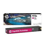 Картридж струйный HP (F6T82AE) PW Pro 477dw/452dw, №973X, пурпурный увеличенный ресурс 7000 страниц