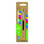 Ручка шариковая PARKER 'Jotter Plastic CT', корпус черный, детали нержавеющая сталь, блистер, синяя