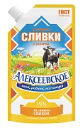 Сливки сгущенные Алексеевское с сахаром 19%, 270г