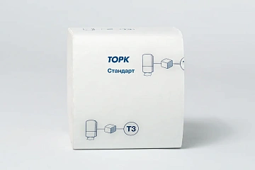 Туалетная бумага листовая Tellus (tork) Universal T3 1 слой, 250 листов, белая, 114272
