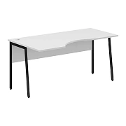 Стол прямой СА-1P(L) Белый/Черный 1600х900х755 IMAGO PLUS