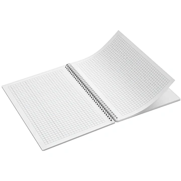 Бизнес-тетрадь AttacheА4,100л,кл,спир,обл.пластик,с разделителями,голубой