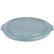 Крышка для мусорного контейнера Rubbermaid Brute 121.1л, с защелкой, серая, FG263100GRAY