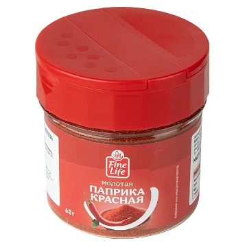 Fine Life Приправа паприка красная молотая, 60г