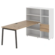 Рабочая станция ELRST 1217 Дуб Денвер светлый/Мокко 2190х1250х1355 EDIS
