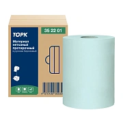 Протирочный нетканый материал TORK Advanced, 253 листа в рулоне, 39,5х27,6 см, бирюзовый, 352201