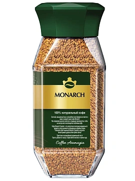Кофе растворимый Monarch Caramel, 95г, стекло