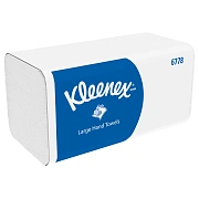 Бумажные полотенца Kimberly-Clark Kleenex Ultra 6778, листовые, белые, V укладка, 124шт, 2 слоя