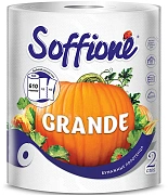 Бумажные полотенца Soffione Grande двуслойные 1 рулон, 305л