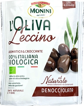 Маслины Monini Bio Leccino без косточки, 150г