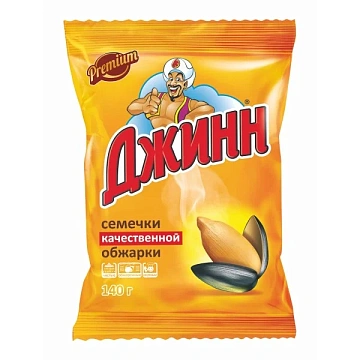 Семечки подсолнечные Джинн жареные, 140г
