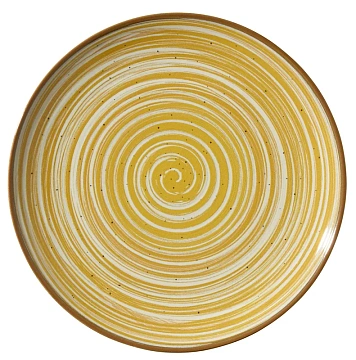 Тарелка Metro Professional Madleen Yellow 26см, обеденная, 6шт/уп