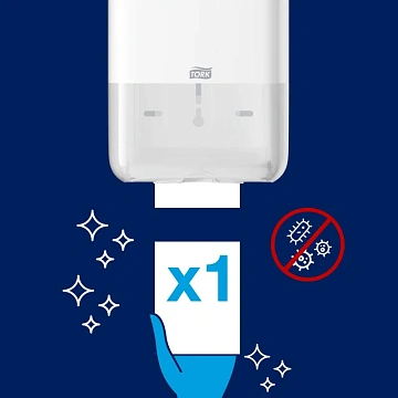 Туалетная бумага листовая Tellus (tork) Universal T3 1 слой, 250 листов, белая, 114272