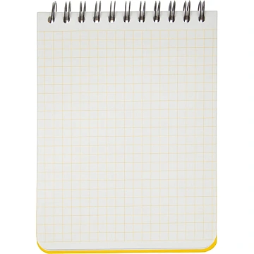 Блокнот А6,60л,кл,спир,пласт.обл,тонир.бл. Attache Bright colours Желтый