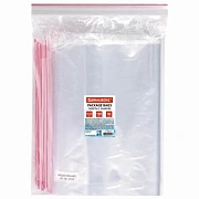 Пакеты с замком ZIP LOCK 'зиплок', комплект 100 шт., 400х500 мм, ПВД, толщина 40 микрон, BRAUBERG, 606219