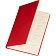 Ежедневник недатированный А5+, 136л, VELVET красный  3-115/10