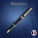 Ручка подарочная перьевая WATERMAN 'Expert 3 Black Lacquer GT', черный лак, позолоченные детали, синяя, S0951640