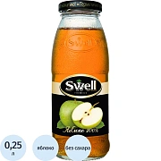 Сок SWELL яблочный осветл. 0.25л х 8 шт