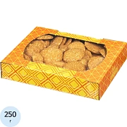 Печенье сдобное СЕВЕРНАЯ СТОЛИЦА 'Вкусняшка' с кунжутом, 250 г, картонная коробка, 00-00000431