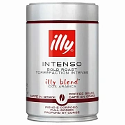 Кофе в зернах ILLY 'Intenso' ИТАЛИЯ, 250 г, в жестяной банке, арабика 100%, ИТАЛИЯ, 1819