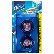 Таблетки чистящие для унитаза 2 шт. х 50 г, CHIRTON (Чиртон), 'Морской Прибой', 6944678610380