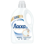 Средство для стирки жидкое Ласка для белого, 4л