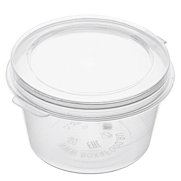 Контейнер для соусов Vzlp New пластиковый прозрачный 30мл, 80шт