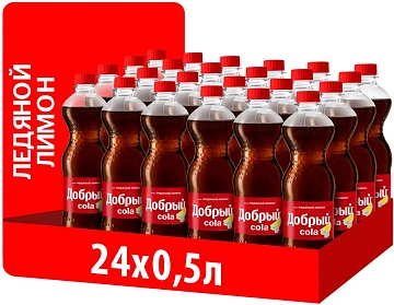 Напиток Добрый Cola Ледяной лимон газированный, 500мл