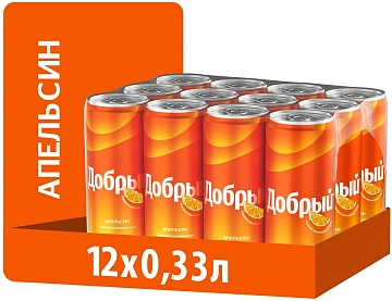 Напиток Добрый Апельсин газированный, 330мл