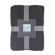 Плед Tessolo Home флисовый темно-серый 260г, 170 x 220см