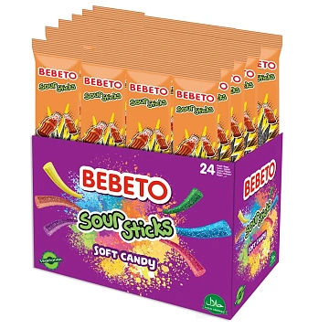Мармелад жевательный Bebeto Sour Sticks Кола, 30г
