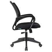 Кресло оператора Helmi HL-M95 (695) 'Airy', спинка сетка черная/сиденье ткань TW черная, механизм ка