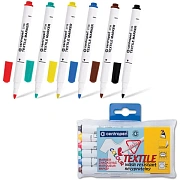 Маркеры для ткани 6 ЦВЕТОВ CENTROPEN 'Textile Marker', круглый наконечник, 1,8 мм, 2739/6, 5 2739 0610