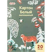 Картон белый  20л ,А4, Комус Класс Живая природа, мелов