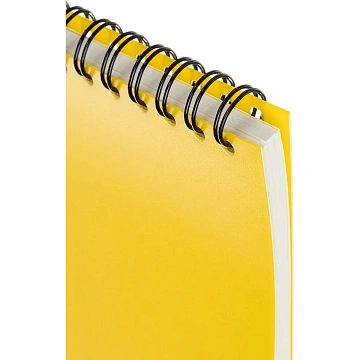 Блокнот А5,60л,кл,спир,пласт.обл,тонир.бл. Attache Bright colours Желтый