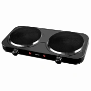 Настольная электрическая плита CENTEK CT-1507, 2000Вт, 2 конфорки, 5 режимов нагрева, черная, CT-150