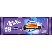 Шоколад MILKA (Милка), молочный, с шоколадной и молочной начинками и печеньем, 300 г, 69237