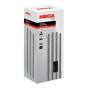 Пружины для переплета пластиковые  25мм прозр. 50шт/уп