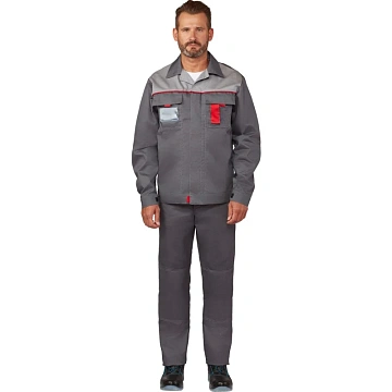 Костюм летний муж л10-КБР т-сер/св-сер(р.44-46) 182-188 (серия Л)