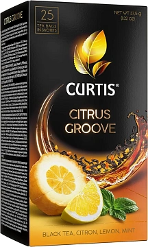 Чай Curtis Citrus Goove, черный, 25 пакетиков