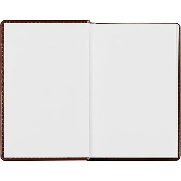 Ежедневник недатированный коричневый,А6,100x150, 320стр,Agenda