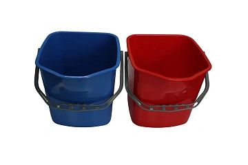 Тележка уборочная Vclean 2х20л, металлическая, с отжимом