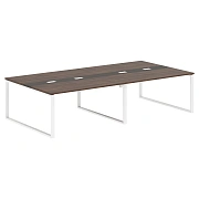 Конференц стол EQCT 3116 Дуб Денвер темный/Белый 3126х1606х750 EDIS