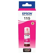 Чернила EPSON 115 (C13T07D34A) для СНПЧ L8160/L8180, пурпурные, объем 70 мл, ОРИГИНАЛЬНЫЕ