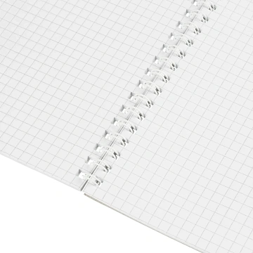 Блокнот А4,60л,клетка,метал.гребень,цв.обложка Forma