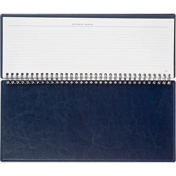 Планинг недатированный , синий, 303х150 мм,  120стр, Agenda