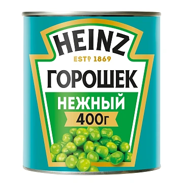 Горошек Heinz зеленый нежный, 400г