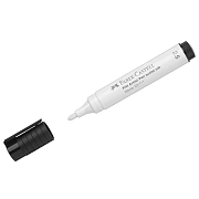 Ручка капиллярная Faber-Castell 'Pitt Artist Pen' 101 белый, 2,5мм, пишущий узел 'пуля'