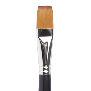 Кисть художественная профессиональная BRAUBERG ART CLASSIC, синтетика мягкая под колонок, плоская, №