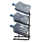 Стеллаж для бутилированной воды KD_Бридж-3 на 3 тары, цвет черный